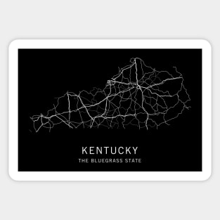 Kentucky State Road Map Sticker